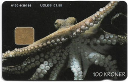 Denmark - Danmønt - Octopus - DD134 - 100Kr. Exp. 07.1998, 9.343ex, Used - Danemark