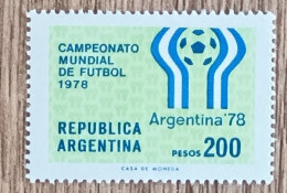 Argentine - YT N°1110 - Coupe Du Monde De Football En Argentine - 1978 - Neuf - Ungebraucht