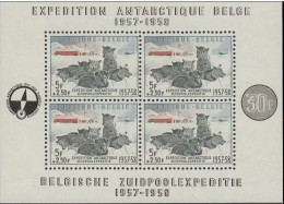 Belgie Belgique 1957 OCBn° Bloc 31 *** MNH Cote 180 € Poolexpeditie Expédition Antarctique - 1924-1960