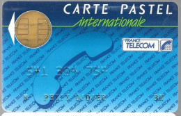 1-CARTE PUCE-BULL E-FRANCE TELECOM-PASTEL-INTERNATIONALE- V° / En Bas France Telecom BP840-- 75828-TBE -  Cartes Pastel   