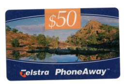 AUSTRALIE CARTE RECHARGE TELSTRA PHONEAWAY CARD 50$ Date Exp. 09/1998 - Tsjaad