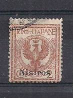 COLONIE ITALIANE 1912  NISIRO FRANCOBOLLI SOPRASTAMPATI UNIF. 1 USATO VF - Egée (Nisiro)