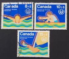 Canada 1975 USED  Sc B4-B5-B6,   Water Sports - Usados