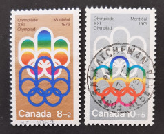 Canada 1974 USED  Sc B1-B2,  Olympic Symbols - Used Stamps