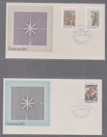 Australia 1980 Christmas X 2  First Day Cover - Oaklands Park Cancellation - Lettres & Documents