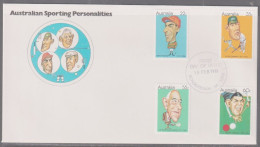 Australia 1981 Sporting Personalities First Day Cover - Bordertown SA Cancellation - Cartas & Documentos