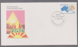 Australia 1981  - APEX 50th Anniversary First Day Cover - Grenfell  SA Cancellation - Brieven En Documenten