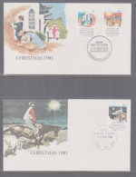 Australia 1981  - Christmas X 2 First Day Cover - Jamison & Magill Cancellation - Cartas & Documentos