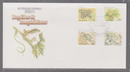 Australia 1982 - Reptiles First Day Cover - Bordertown SA Cancellation - Lettres & Documents
