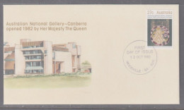 Australia 1982 - National Gallery First Day Cover - Cancellation  Woodville SA - Cartas & Documentos
