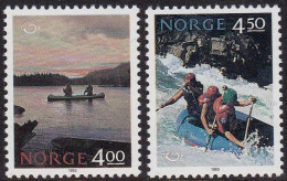 NORWAY 1993 MNH 2v, Tourism, Sports, Canoeing And Rafting - Rafting