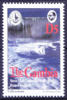 Gambia 1993 MNH, Yellowstone National Park River Falls USA - Natuur