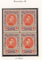 Croix-rouge - N°134A En Bloc De 4** (MNH). Dentelure 12 - 1914-1915 Rotes Kreuz