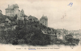 FRANCE - Corrèze - Uzerche - Vue Générale De L'école Supérieure Et Vieux Châteaux - Carte Postale Ancienne - Uzerche