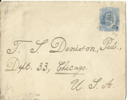 INDE LETTRE 2A   POUR CHICAGO ( ETATS UNIS ) DE 1908  LETTRE COVER - Autres & Non Classés