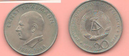 DDR 20 Mark 1971 A Ernst Thalmann Allemagne Germany Germania - 20 Mark