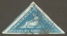 Cape Of Good Hope 1855. 4d Blue On White Paper. SACC 6a, SG 6a. - Cap De Bonne Espérance (1853-1904)