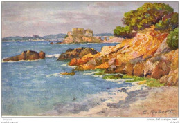 < ILLUSTRATEUR ROBERT ENVIRON DE ISTRES PAYSAGE MARIN - Robert