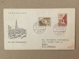 Denmark Danmark 1969 Philatelic Cover Copehagen The Old Fish Market Dansk Fredning Romania - Briefe U. Dokumente