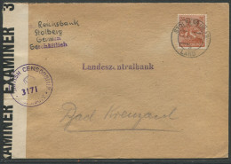 10.360) Stolberg Nach Bad Kreuznach - Britische Zensur - Poststelle II - Cartas & Documentos
