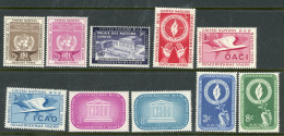 United Nations MNH And MH 1950's Small Lot - Autres & Non Classés