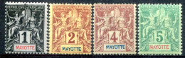 Mayotte      N° 1/4 * - Unused Stamps