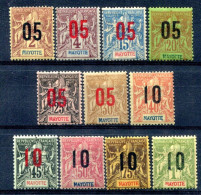 Mayotte      N° 21/31 * - Unused Stamps