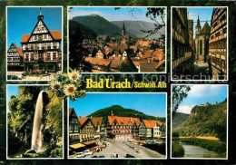 72721029 Bad Urach Teilansichten Thermalbad Schwaebische Alb Fachwerkhaeuser Was - Bad Urach