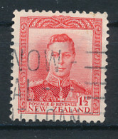 Timbre : NEW ZEALAND, NOUVELLE ZELANDE (1941), King Georges VI, Postage & Revenue, 1, 1/2 D, Oblitéré  - Oblitérés