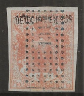 TIMBRES FISCAUX DE FRANCE DIMENSIONS N° 27   2/10 En Sus Sur1 F50 Orange   Cote 110€ - Sonstige & Ohne Zuordnung