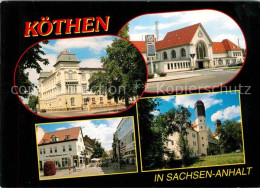 72719115 Koethen Anhalt Bahnhof Hotel-Stadt-Koethen Fussgaengerzone Schloss Koet - Köthen (Anhalt)