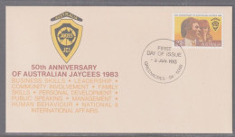 Australia 1983 - Jaycees 50th Anniversary First Day Cover - Cancellation Greenacres SA - Covers & Documents