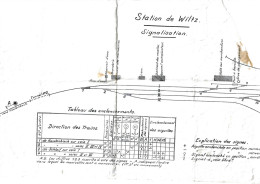 Plan Gare - Station De Wiltz - CFL Du 01.05.1931 - Other Plans