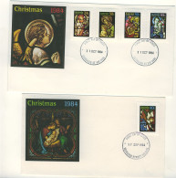 Australia 1984 - Christmas X 2 First Day Cover - Cancellation - - Brieven En Documenten