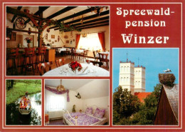 73959113 Straupitz Spreewald Pension Winzer Gastraum Kahnpartie Zimmer Kirche St - Straupitz