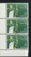 AUSTRALIA 1982 12th  COMMONWEALTH GAMES, BRISBANE CORNER BLOCK OF (3) VFU - Used Stamps