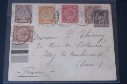 CHINE Très Belle Lettre De Février 1901 De SHANGHAÏ Pour La France - Storia Postale