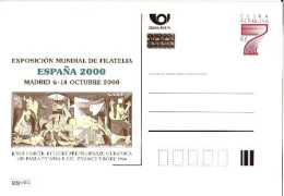 CDV A 63 Czech Republic Philatelic Exhibition Espagna (Picasso's Guernica) 2000 - Picasso