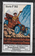 Bayern Bavaria FAG Fischer Kugelfabrik Auto Spendenmarke Cinderella Vignet Werbemarke Propaganda - Vignettes De Fantaisie