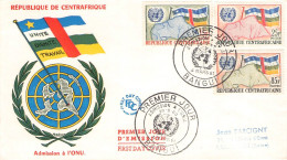 REP. CENTAFRICAINE - FDC 1961 ONU  / 6040 - Repubblica Centroafricana