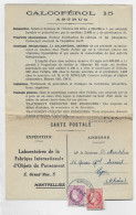 FRANCE  MAZELIN 1FR50+1FR CARTE POSTALE PUB DOUBLE LABORATOIRE OBJET PANSEMENT MONTPELLIER 16.10.1946 HERAULT - 1945-47 Ceres (Mazelin)