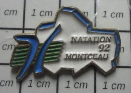 713L Pin's Pins / Beau Et Rare / SPORTS / NATATION CLUB MONTCEAU-CISSON 92 - Natation