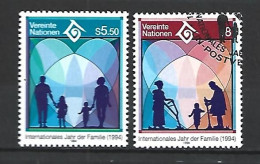 Timbre De Nations Unies Vienne Oblitéré N 180 **  N 181 Oblitéré - Used Stamps