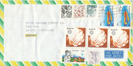 Brazil Registered Air Mail Cover Sent To Denmark 3-11-1981 (from Conculate General Japan Sao Paulo) - Luftpost