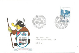 Norway 1980 Special Cover  2nd Olympic Winter Games For Disabled, Mi 792  Cancelled Geilo 1.2.1980 - Brieven En Documenten