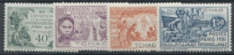 Tchad N°56 à 59 Neuf* - (F2163) - Unused Stamps