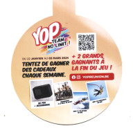 RARE - Ile De LA REUNION - Nouveau : Balise De Produit / Boisson YOP Team No Limit QR Code Cadeaux - Enseignes