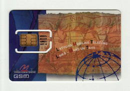 LATVIA  LMT GSM Old RIGA 1 (RARE!) SIM MINT - Letland