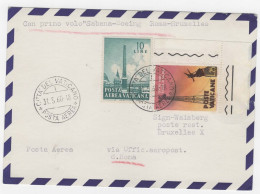 BUSTA VATICANO PRIMO VOLO SABENA ROMA BRUXELLES 1960 VATICAN FIRST FLIGHT COVER - Brieven En Documenten