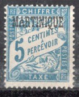 Martinique Timbre-Taxe N°1* Neuf Charnière TB  Cote : 2€25 - Impuestos